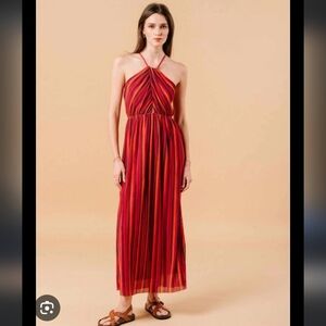 NWT Grace & Mila Meredith Textuted Multi Colored Maxi Dress Medium